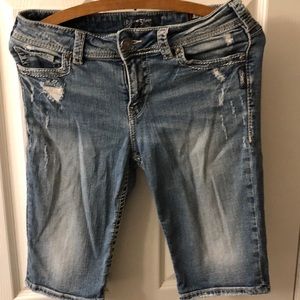 Silver Bermuda Shorts